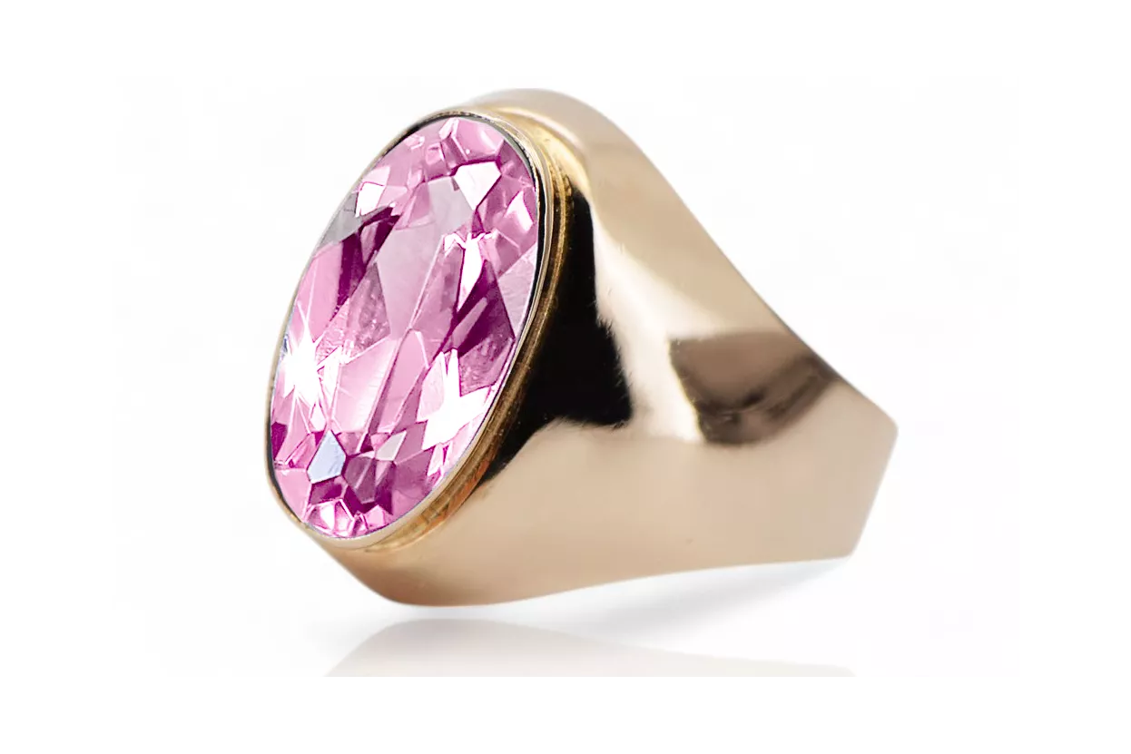 Amethyst originální vinobraní 14k produkt s růžovým zlatým kroužkem vinobraní Vrc077r